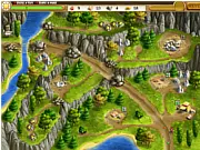 Roads of Rome game screenshot, time management strategy, Roman legionary building roads, play free online on PlayArcadeHub