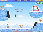 Accurate Slapshot online hockey skill game with a puck, stick, and obstacles, play free on PlayArcadeHub