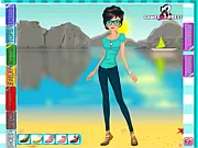 Screenshot of the free online cooking game Peach Cobbler Recipe showing a delicious golden-brown peach cobbler dessert being prepared in a kitchen