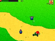 Just A Random Day free online tank defense game fight T Rex Evil Bunnies on PlayArcadeHub