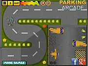 Play Airport Service Parking Game free online, park damaged airplanes, airport logistics game PlayArcadeHub, precision driving challenge