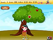 Play Fruits Mania free online, fruit catching arcade game, baby tiger collecting fruits, fast paced game PlayArcadeHub