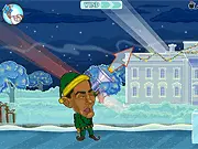 Obama VS Santa funny holiday parody point and click game, free online on PlayArcadeHub
