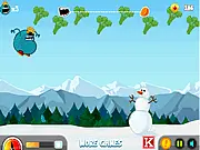 Wigman Big Run character running and flying after eating food and gaining weight
