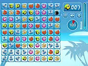 Play Global Cooling free online match-three puzzle, click blocks of ice with birds, collapse puzzle game