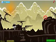 Adventure of Mr. Black free online platformer game, black silhouette character jumping across a gap