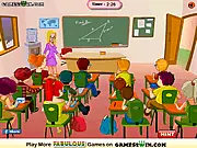 Funny Classroom 3 free online game screenshot, naughty students playing tricks in class on PlayArcadeHub