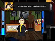 Habla Kadabla free online witch adventure game screenshot, nice witch searching for her stolen cash register on PlayArcadeHub