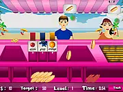 Play Beach Burger Shop free online cooking game. Serve custom hamburgers and manage your restaurant on the beach.