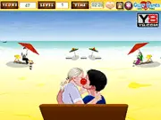 Modern Beach Kiss free online secret kissing timing game