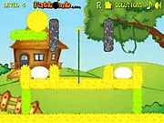 Play Break the Egg free online game, bouncing an egg to hatch a chicken using physics puzzles