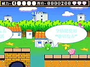 OX Frog Adventure free online platformer game, journey to the bubble kingdom, meeting animals on the way
