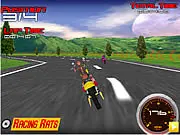 Harley Davidson Burned Roads game showing an iconic Harley Davidson motorcycle racing on a burned road track in the USA.