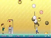 Fish Ball Strings free online cooking and time management game screenshot showing a food stall with skewered fish balls