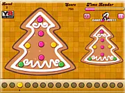 Gingerbread Cookies Match free online puzzle game with colorful gems and cookies
