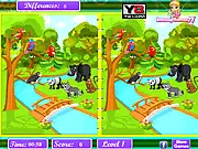 Play Birds Vs Animals Spot the Difference free online game, puzzle with animal pictures