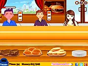 Play Burger Days free online cooking game, make custom burgers for friends and get paid