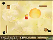 Elemental Balance puzzle game screen with fire and water elements