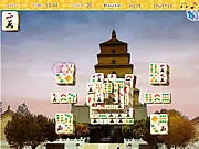 Play China Tower Mahjong free game online, classic Chinese Mahjong Solitaire puzzle with tower layouts
