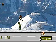 Play Ben 10 Segway Racing free online balancing and physics game on PlayArcadeHub