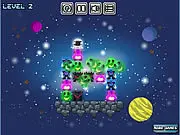Pocket Aliens Logic free online puzzle game, astronaut safe return to Earth, match 3 strategy game on PlayArcadeHub