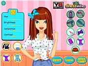 Play Graduation Day Haircut free online game, girl getting her hair styled for graduation, beauty salon game, dress up game