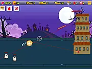 Defense Ghost 2 free online game screenshot showing the tower being defended against multiple ghostly enemies