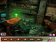 Screenshot of the Hidden Alphanumeric online game showing a detailed picture with various hidden letters, numbers, and symbols overlaid on the scene.
