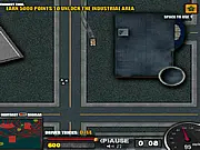 Screenshot of Slam Drift 2 Online showing a player's car performing a sharp drift while being chased by multiple police cars on a road, with one police car crashing into an obstacle