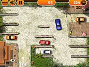 Valet Parking 3D free online driving and parking game screenshot showing a car being parked in a designated spot