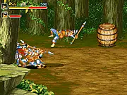 Five Tiger Generals Online gameplay banner featuring the heroes Guan Yu and Zhang Fei – Play Free Three Kingdoms Action Game