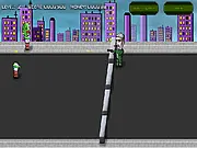 Downtown Zombies shooting game, play free online zombie defense, action game weapon upgrades
