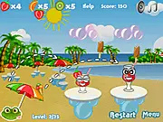 Funny Fruit Cocktails free online game, cute physics puzzle game, play casual browsergame