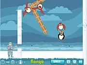 Flying Penguins free online distance launch game on PlayArcadeHub