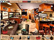 Unlock the Mystery 2 online game screen showing Detective Sidny O'Nill investigating a dark room at a summer camp for a missing boy