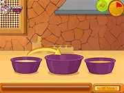 Gingerbread Cookies game screenshot showing the cookie decoration phase with icing and sprinkles.