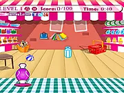 Play Food Shooting Gallery free online arcade game, shoot moving food targets with a squirt gun