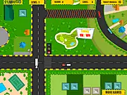 Play Highway Traffic Flash free online game, control traffic signals, clear ambulance, avoid traffic jam