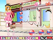 Hot Girl Shopping Style free online fashion game showing a model choosing clothes during a shopping trip, available on PlayArcadeHub