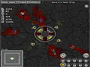 Play Guns, Rain and Zombies free online base defense game on PlayArcadeHub