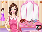 Magnetizing Make Up free online beauty game showing a model with glamorous eyeshadow and lipstick, available on PlayArcadeHub