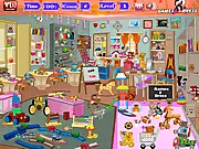 Finding hidden objects in the school play room scene of the free online game School Play Room Hidden Objects