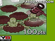 Whack A Zombie free online game, arcade high score game, hit the zombies in 60 seconds, play free on PlayArcadeHub
