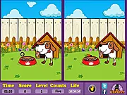 Two similar pictures of Little Tommy where the player must spot the difference in the free online game