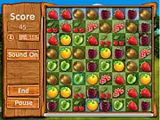 Fresh Fruit Gold Match free online game – Match three fruits puzzle on PlayArcadeHub