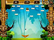 Play Tribal Breakout free online, paddle hitting an iron ball to smash bricks