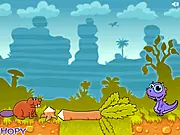 Play Hopy Paradise free online game on PlayArcadeHub. Puzzle platformer game screenshot with character Hopy.