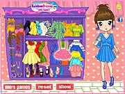 Cute Bow Fashion dress up free online game, girl wearing bow dresses and bow tie blouses with accessories