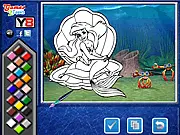 Princess Ariel Coloring Page Free Online Mermaid Art Game