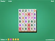 3 Lines Online Puzzle game screen showing colorful blocks on a grid waiting to be matched into a line of three